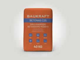 Betonas BAUKRAFT C25, 40 kg