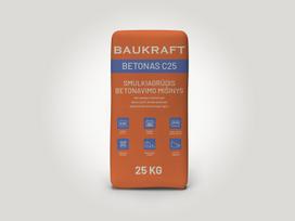 Betonas BAUKRAFT C25, 25 kg