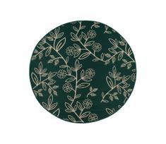 Lauko kilimas JUNGLE 135 cm žalias/lapų raštas