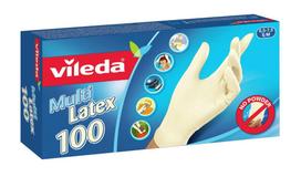 Vileda Multi Latex 100 Disposable gloves Beige 100, GLVVEA179652