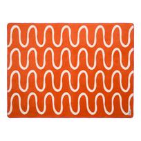 Oranžinės spalvos antklodė ir pledas 150x200 cm Swirl – noo.ma