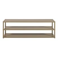 Taupe spalvos TV spintelė iš metalo 120x40x35 cm Teun – WOOOD