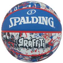 Krepšinio kamuolys Spalding Graffiti 84377Z, 7 dydis, mėlyna sp./pilka sp.
