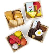 Žaisliniai virtuvės reikmenys, maisto prekių rinkinys Melissa & Doug Food Groups, įvairių spalvų