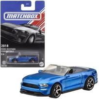 Žaislinis automobilis Mattel Matchbox Ford Mustang Convertible 2018, 1:64, mėlyna sp.