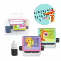 Ridenamas matematikos užduočių antspaudas (1 rinkinys, 3 dizainai)