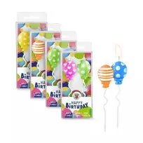Birthday Fun - Žvakutės - Balionai (2 vnt., 4 dizainai)