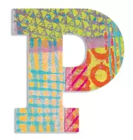 Djeco medinė raidė - P DD04825