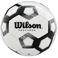 Futbolo kamuolys Wilson Pentagon WTE8527XB, 5 dydis, balta sp./juoda sp.