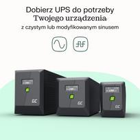 Green Cell uninterruptible power supply (UPS) Line-Interactive 0.75 kVA 480 W 4 AC outlet(s)