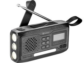 Sandberg Survivor All-in-1 DAB Radio 4500 mAh, Multifunctional Outdoor Radio, Black