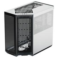 APNX V1 PC-kompiuterio korpusas, Midi-Tower, ATX, Tempered Glass – juodos spalvos / baltos spalvos