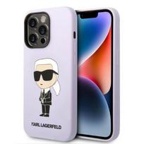 Karl Lagerfeld KLHCP14XSNIKBCU iPhone 14 Pro Max 6.7" kietas dėklas violetinis Silikon Ikonik