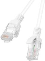 Tinklo kabelis Lanberg CAT.5E UTP PCU5-10CC-0100-W RJ-45, RJ-45, 1 m, balta sp.