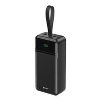 BWOO 65W išorinė baterija 30000 mAh 2x USB-A, 1 x USB-C su skaitmenine indikacija, juoda