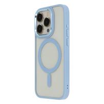 Satin Elegant magnetinis dėklas telefonui iPhone 14 Pro 6,1" mėlynas
