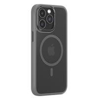 Comma magnetinis dėklas Joy Elegant Mag iPhone 15 Plus telefonui pilkas