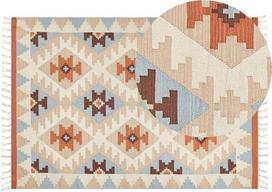 Beliani kilimas DILIJAN Spalvingas 160 x 230 cm Medvilnė Kilim