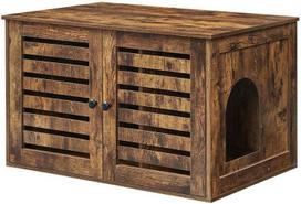 Songmics Kačių tualeto dėžės spintelė, 80x53x50 cm, ruda