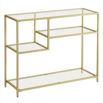 Songmics Konsolinis stalas, 100x35x80 cm, auksinis