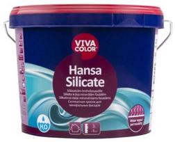 Fasadų dažai Vivacolor Hansa Silicate, balti, 2.7 l