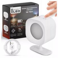 Smartled sieninis LED šviestuvas, akumuliatorinis, RGB CCT, reguliuojamas, magnetinis