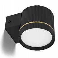 Sieninis LED šviestuvas rifliuotas GX53 juodas virštinkinis TUBE