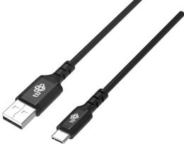 Kabelis TB Quick Charge, 1x USB Type-C/1 x USB Type-A, 200 cm, juoda sp.