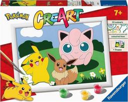 Tapymas pagal skaičius Ravensburger CreArt Pokemon, įvairių spalvų