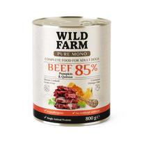WILD FARM PURE MONO Jautiena, moliūgai ir kvinoja 800 g vienos rūšies baltymų šunų maistas