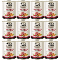 WILD FARM PURE MONO Aviena, spanguolės ir saldžiosios bulvės 12x800 g vienos rūšies baltymų šunų maistas