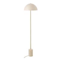 Smėlio spalvos pastatomas šviestuvas (aukštis 155 cm) su metaliniu gaubtu Sheffield – House Nordic