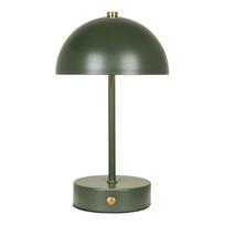 Tamsiai žalios spalvos stalinis šviestuvas LED (aukštis 25 cm) su metaliniu gaubtu Holt – House Nordic