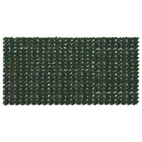 Balkono ekranas su lapais Tamsiai žalia 300 x 150 cm