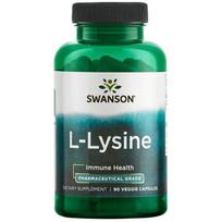 SWANSON AjiPure L-lizinas 500 mg - 90 kapsulių