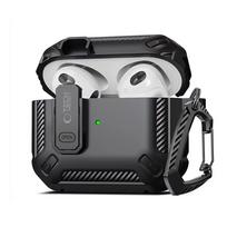 Tech-Protect X-Carbo dėklas AirPods Pro 1/2 – juodas