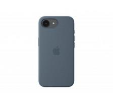 Apple iPhone 17e Silicone Case with MagSafe – Anchor Blue | Apple