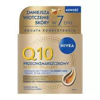 NIVEA_Q10 „Kolageno ekspertas“ – raukšlių mažinantis veido, kaklo ir dekoltėjos kremas dienai ir nakčiai, 50 ml