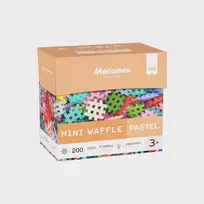 „Marioinex Mini Waffle“ konstruktoriaus kaladėlės, 200 dalių, pastelinės spalvos