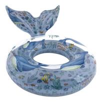 LITTLE DUTCH didelis plaukimo žiedas su banginio uodega „Ocean World“ 91 cm