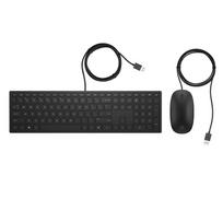 HP laidinė klaviatūra 400 Pavilion + pelės rinkinys USB Black | 4CE97AA#ABD | 0192545457828