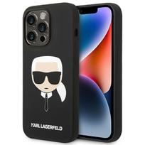 Karl Lagerfeld KLHCP14XSLKHBK iPhone 14 Pro Max 6.7" hard case, black/black, Silicone Karl`s Head