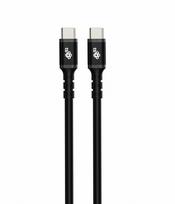 TB USB-C to USB-C cable, 3 meters, black, silicone, version 2.0