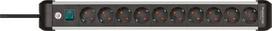 Brennenstuhl Brenn Premium ALU Line 10 times black 3m with switch