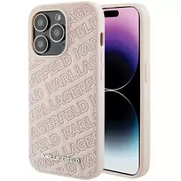Karl Lagerfeld KLHCP15XPQKPMP iPhone 15 Pro Max 6.7" pink quilted hardcase