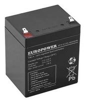 EMU EP5-12T2 Europower akumuliatorius, 12V, 5Ah, VRLA AGM, T2, juodas