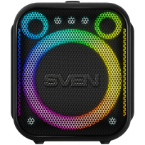 SVEN PS-880, black, power output 110W (RMS), TWS, Bluetooth, FM, USB, microSD, LED-display, lithium battery