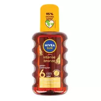 Apsauginis purškiamas aliejus nuo saulės su karoteno ekstraktu ir vitaminu E, SPF6, NIVEA SUN INTENSE BRONZE, 200 ml