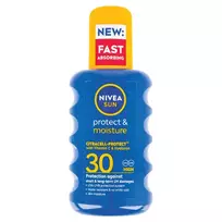 Drėkinantis apsauginis purškiamas losjonas nuo saulės, SPF30 NIVEA SUN PROTECT & MOISTURE, 200 ml