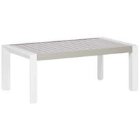 Beliani Sodo Stalas CASTELLA 120 cm 70 cm Metalas rusvai gelsvas Pilka